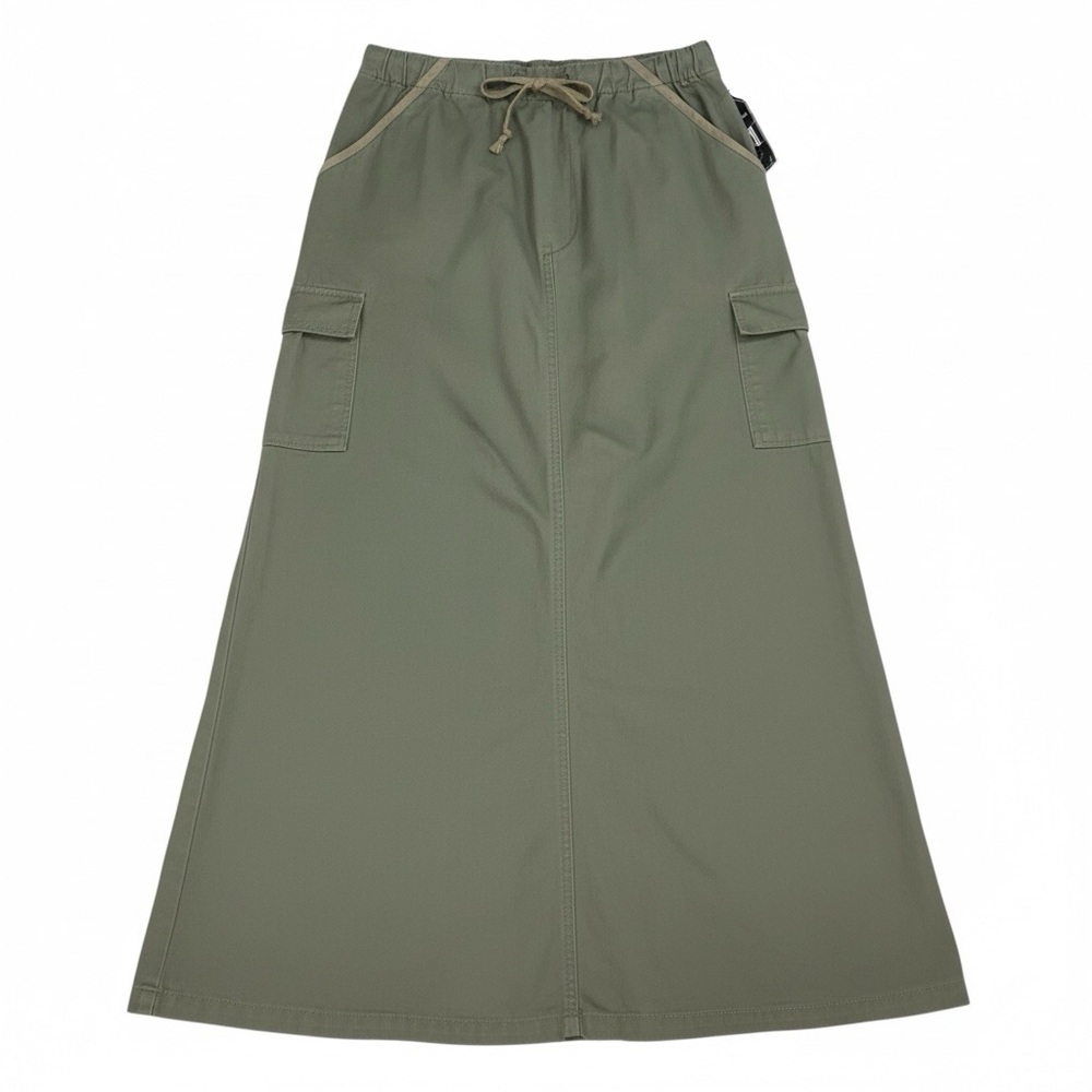 QUIZZ NWT Vintage Cotton Green Cargo Skirt 90’s Y2K Size 5/6 Utility Military